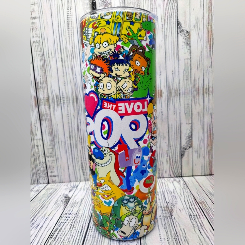 90s themed tumbler